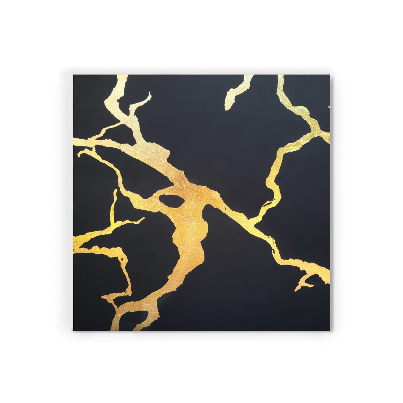 Black Kintsugi | 24 x 24 Black Kintsugi | 24 x 24