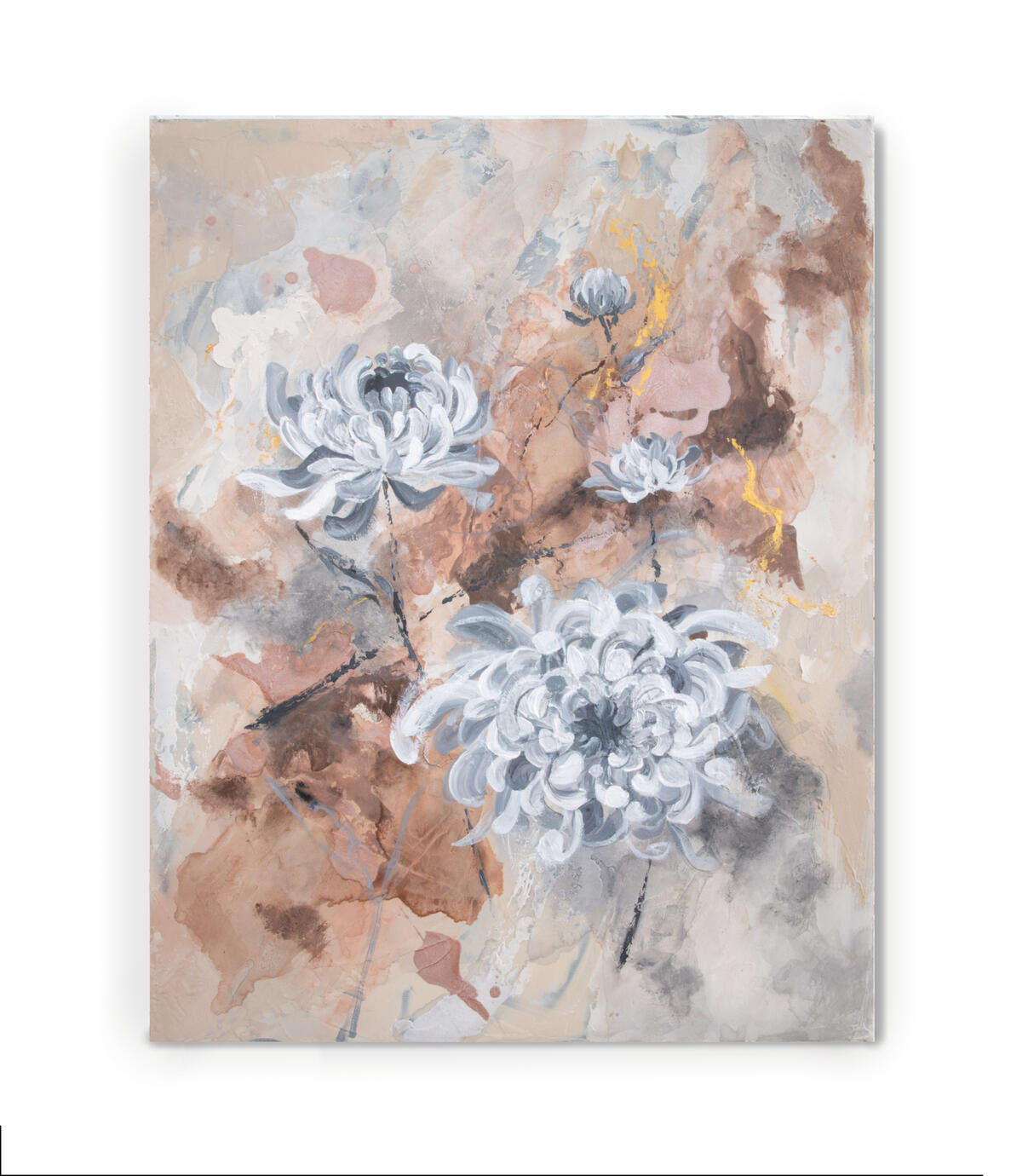 Sepia Chrysanthemums II | 21.5 x 27.5