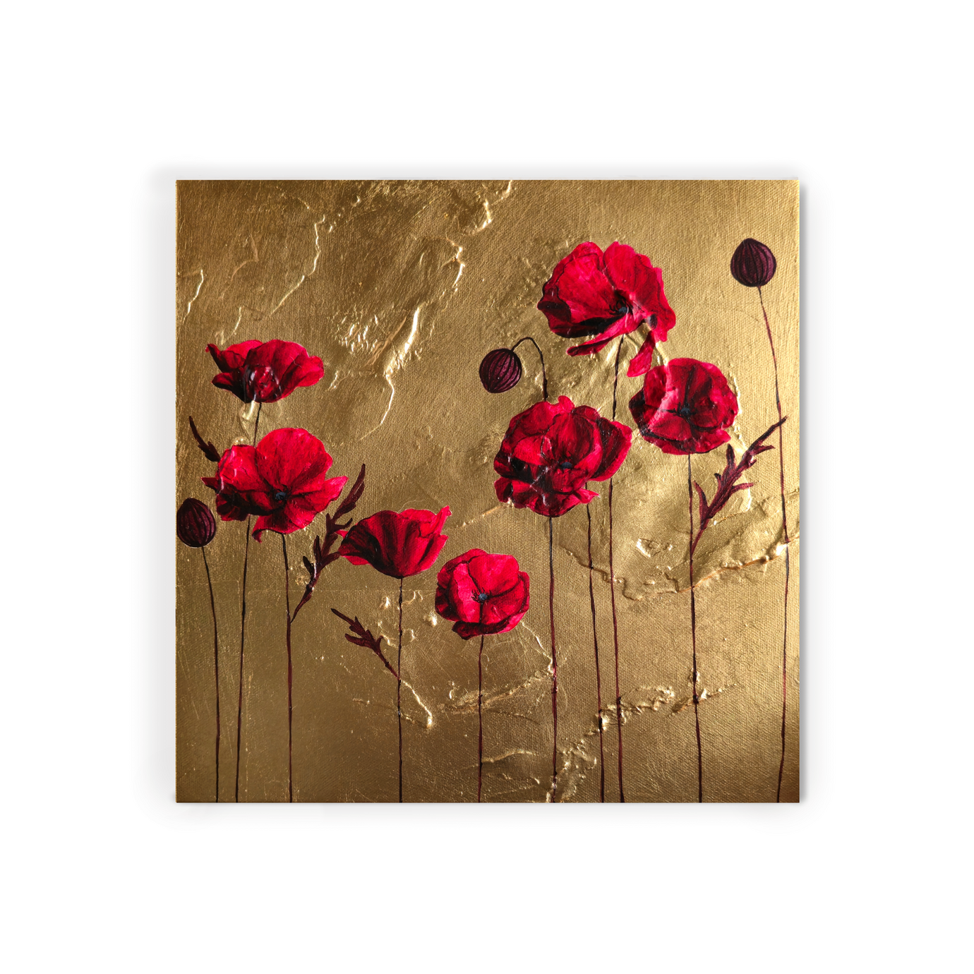 Red Poppies II 26' | 12 x 12 $485