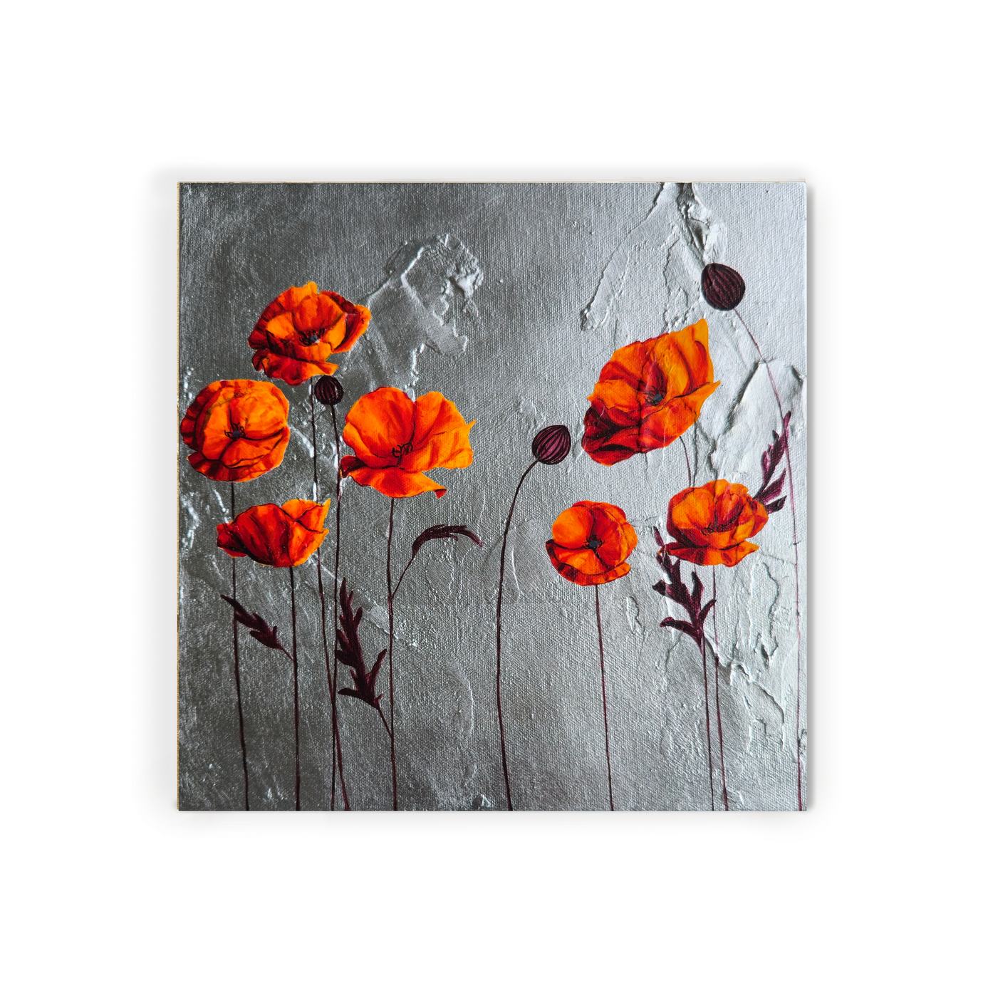 Orange Poppies II 26' | 12 x 12 $485